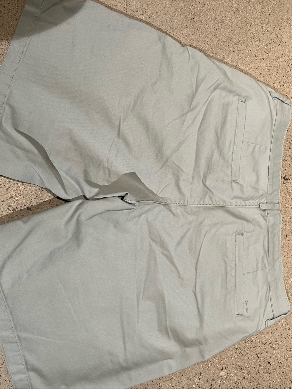 Calvin Klein Light Sage Men's Flat Front Shorts